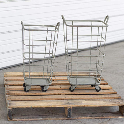 CTW Home Collection 460259 Set of Two Heavy Duty Rolling Storage Baskets