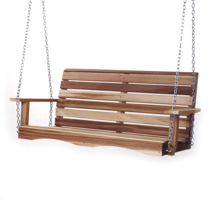 All Things Cedar 4' Porch Swing & Comfort Swing Springs