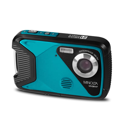 Minolta MN30WP 21 MP / 1080P HD Waterproof Digital Camera (Teal)