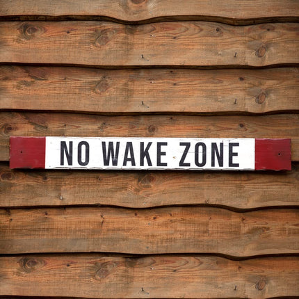 Colonial Tin Works 510578 No Wake Zone Sign, 48-inch Width