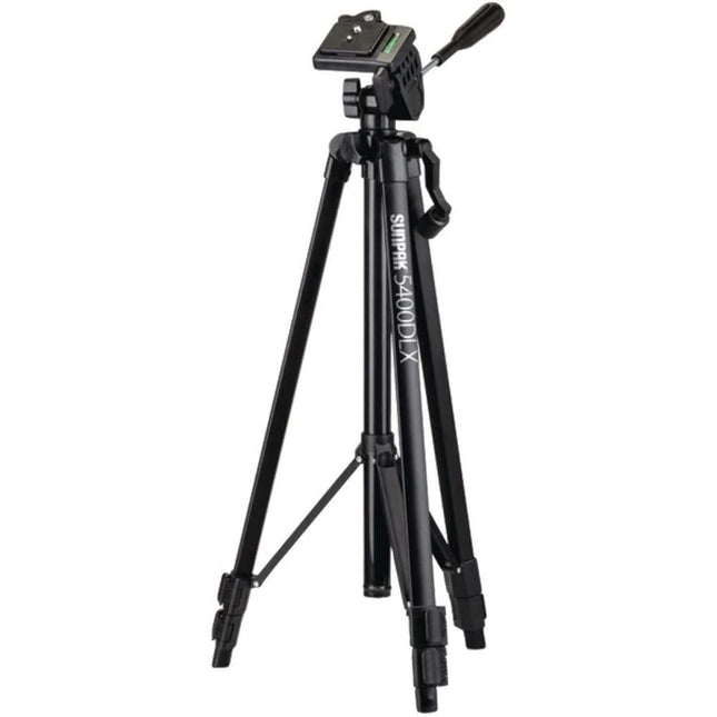 SUNPAK(R) 620-540DLX 5400DLX 54   Tripod with 3-Way Pan Head for Digital Cameras (SPK620540DLX), Black