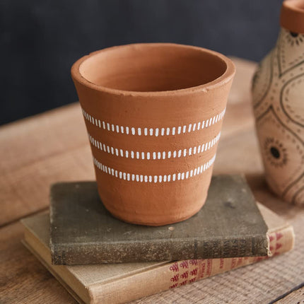 CTW 460362 Mojave Hand Painted Terra Cotta Pot, 5-inch Height