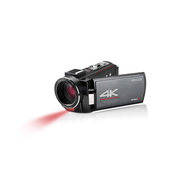 Minolta 4K Ultra HD 30 Mega Pixels Night Vision Digital Camcorder, MN4K20NV