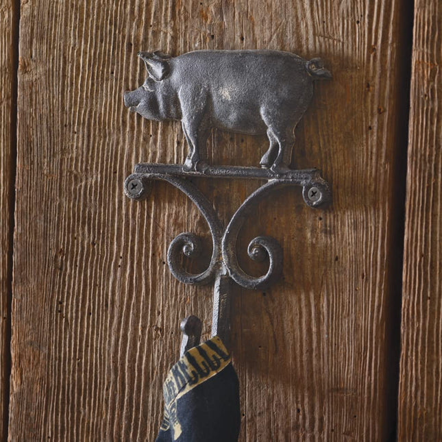 Colonial Tin Works 420206 Pig Wall Hook, 7-inch Height