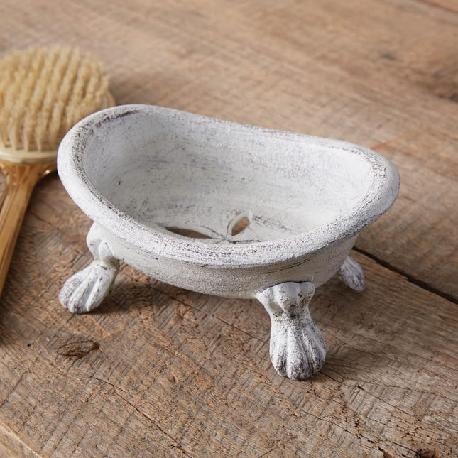CTW Home Collection 370613 Cast Iron Clawfoot Tub Soap Dish, 5.75-inch Width, Cast Iron