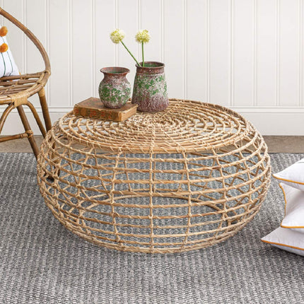 CTW Home Collection 460267 Rattan Round Coffee Table