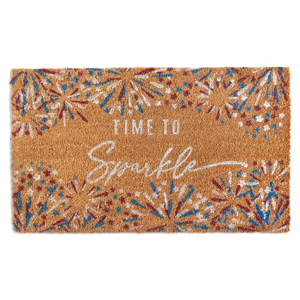 Colonial Tin Works 510466 Time to Sparkle Americana Doormat, 30-inch Width