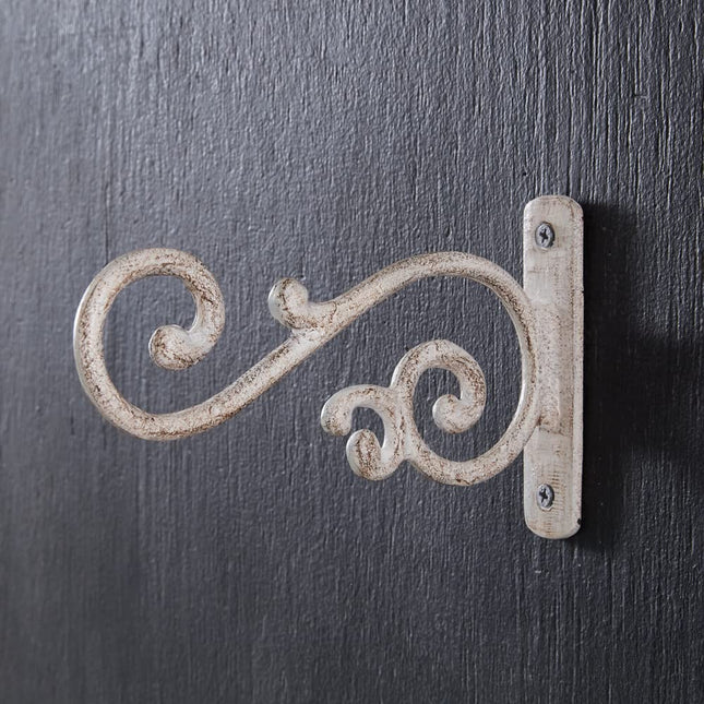 CTW Home Collection Aged Cast Iron Curly Hook, 7.5-inch Depth