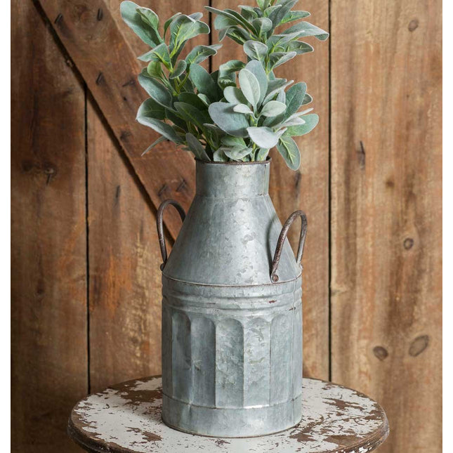 Rustic Farmhouse Theme Country Decorative Tall Milk Can with Handles