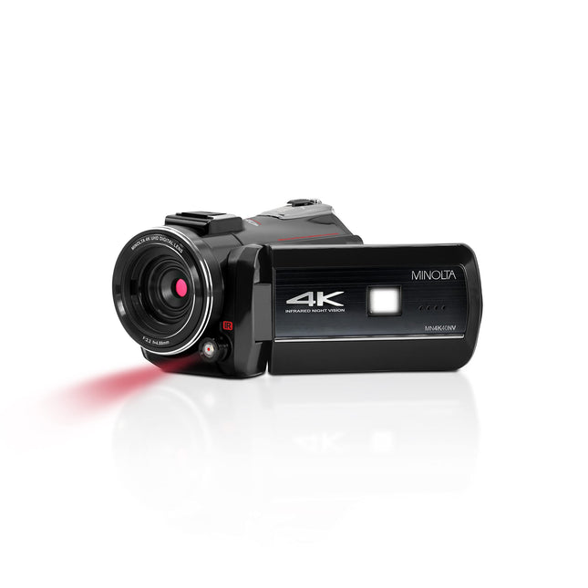 Minolta MN4K40NV 4K Ultra HD / 30 MP Night Vision Camcorder (Black)