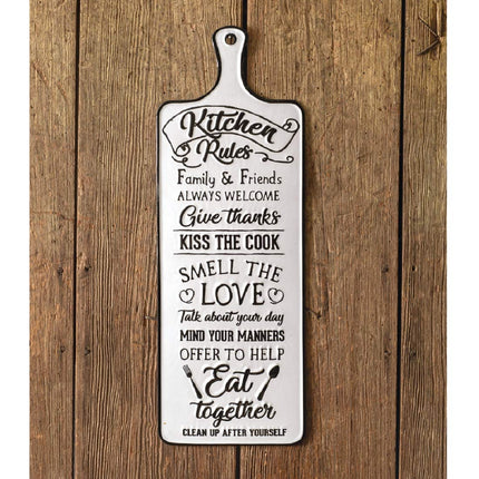 CTW Home Collection 440061 Kitchen Rules Sign