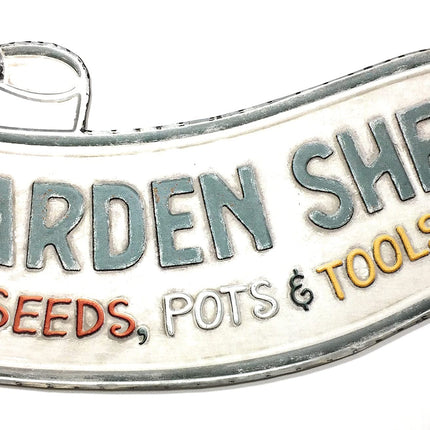 CTW Home Garden Shed Scroll Embossed Vintage Style Metal Sign