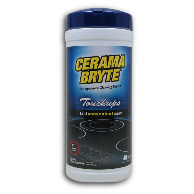 Cerama Bryte 23635 0 Touchup Wipes for Smooth Top Ranges-40 ct, Single Unit, White