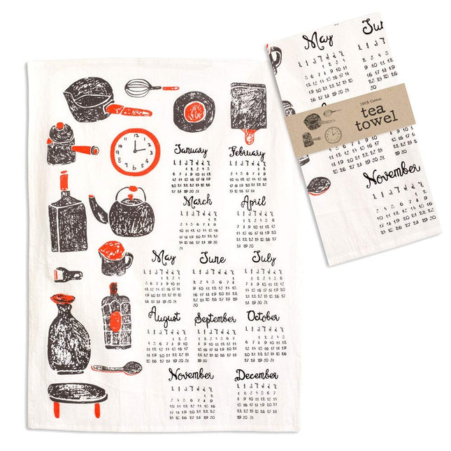 CTW Home Collection Calendar Tea Towel Kitchenware