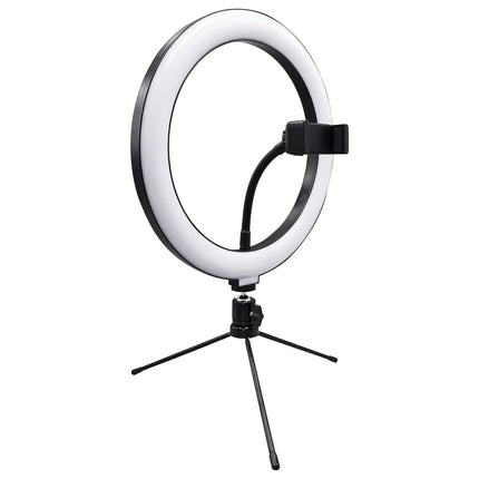 Supersonic SC-1230RGB Selfie Ring Light with Tripod Stand and Cell Phone Holder for Live Stream/Makeup with Dimmable RGB LED Colored Lighting TikTok/YouTube/Instagram/Zoom Calls