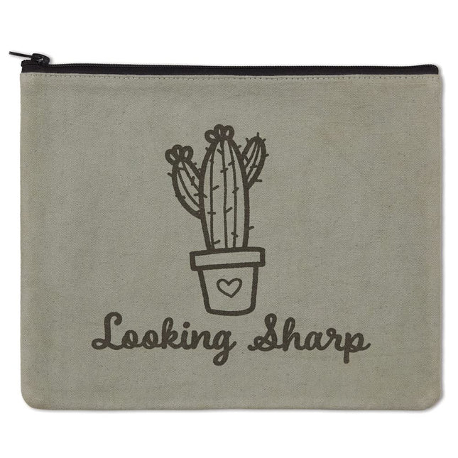 CTW Home Collection Looking Sharp Makeup Travel Bag, 11-inch Length, Canvas, Travel Accessories