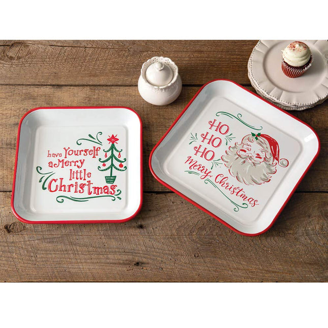 CTW 440083 Christmas Trays, Set of 2, Multicolor