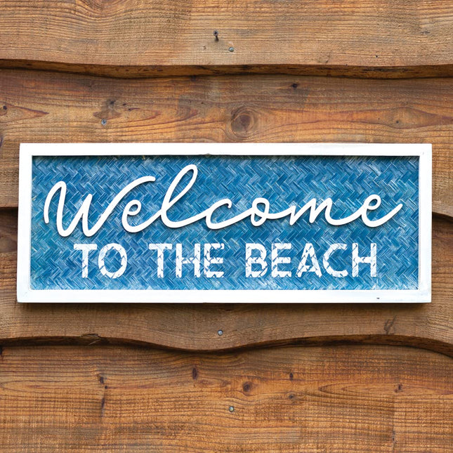 CTW Home Collection Welcome to the Beach Wall Sign, 26-inch Width