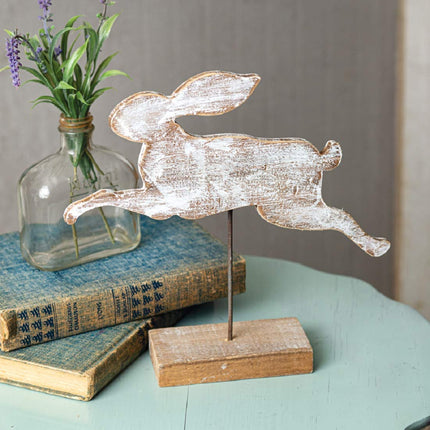CTW Home Collection 440035 Wooden Rabbit Cut Out with Base (1)