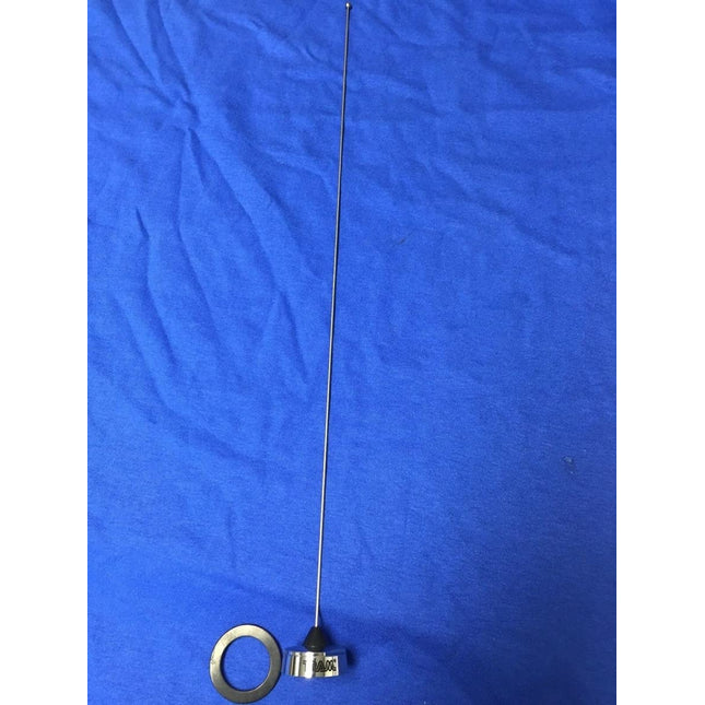 tram-browning 1121 Pre-Tuned 150MHz-162MHz VHF 1/4-Wave NMO Antenna Silver 18.50in. x 1.30in. x 1.25in.