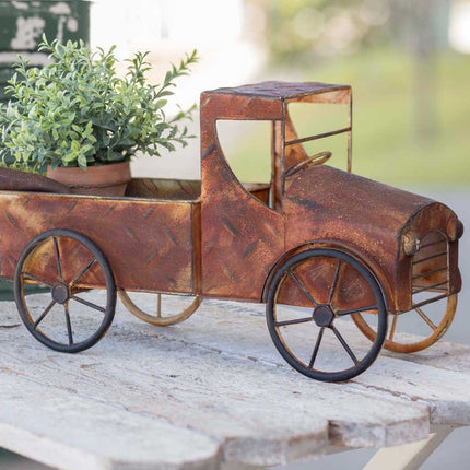 Rusty Pickup Truck Planter