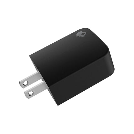 Skullcandy Fix Rapid 2 Dual Port Wall Charger, 20W USB C Power Delivery Fast Charging Port and 18W USB A Charging Port - Grey/Blue