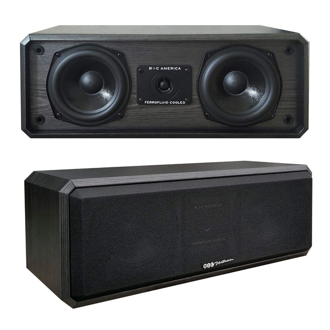 BIC AMERICA DV-52CLRB 5 1/4  2-Way Center Channel Speaker (BIC AMERICA DV52CLRB)