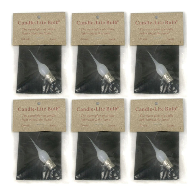 6 Pack 3 Watt Small Candle-lite Light Bulbs