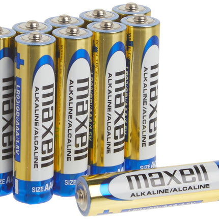 Maxell 723810 Ready-to-go Long Lasting and Reliable Alkaline Battery AAA Cell 10-Pack