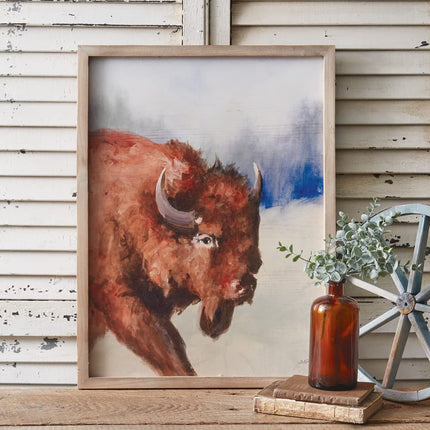 CTW Home Collection American Bison Wall Art, 24-inch Height, Home Decor, Wall Accent