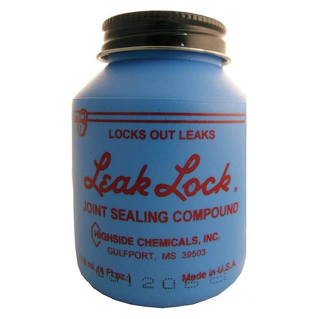 Highside Chemicals 10004 Leak Lock 4 Ounce Brush-Top Plastic Jar