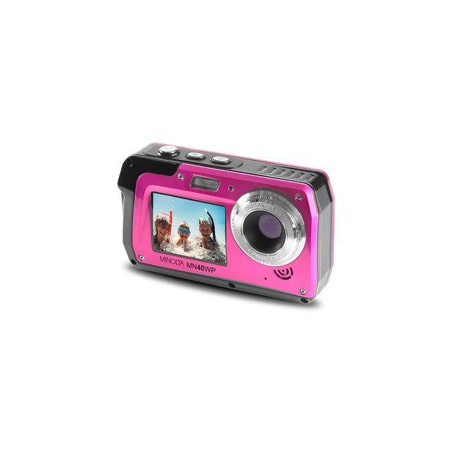 Minolta 48 MP Dual Screen Waterproof Digital Camera MN40WP