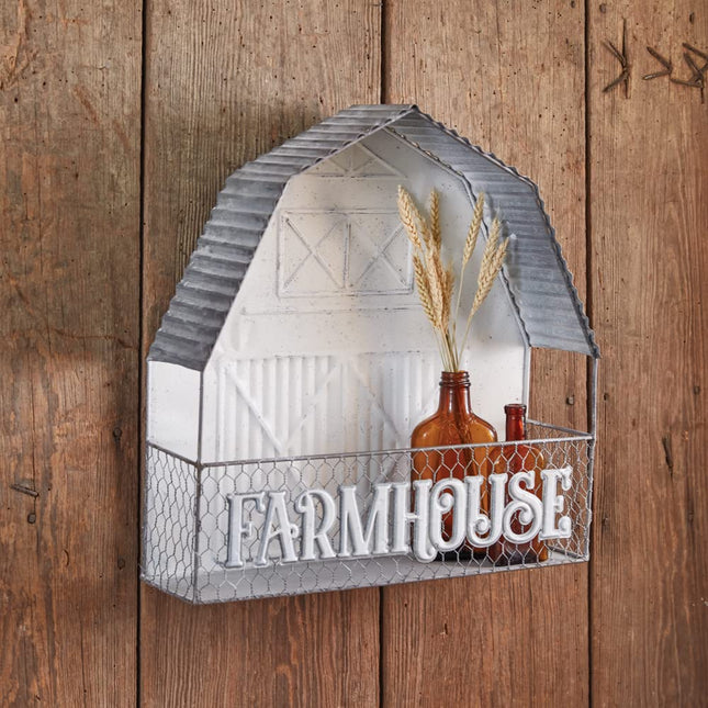 CTW Home Collection Farmhouse Barn Shelf, 17-inch Height