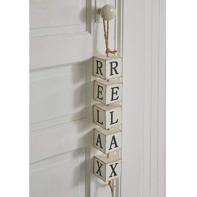 Relax Hanging Wood Blocks