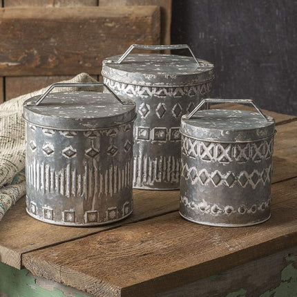 CTW Home Collection Set of Three Boho Patteren Canister (1)