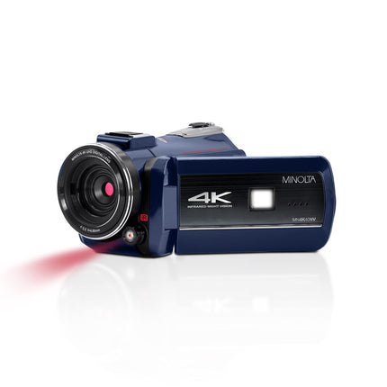 Minolta MN4K40NV 4K Ultra HD / 30 MP Night Vision Camcorder (Blue)