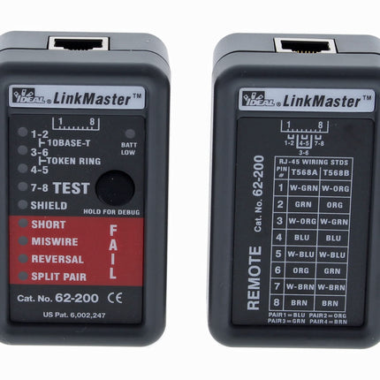 IDEAL INDUSTRIES INC. 62-200 Linkmaster UTP/STP Wire Map Cable Tester