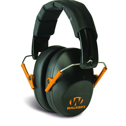 Walker's Passive Folding Muff, Black and Orange
