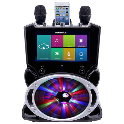 Karaoke USA Complete Wi-Fi Bluetooth Karaoke Machine with 9-Inch Touch Screen (WK849)