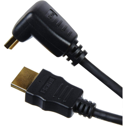RCA DHH690SE HDMI Cable with 1 Right Angle Connector, 6ft, Black, 3