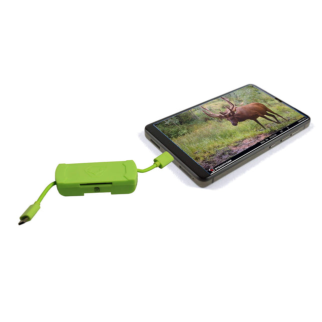 HME Compact Portable SD Card Reader for Android Devices with On The Go Technology (OTG) One USB 2.0 Hub