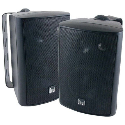 Dual LU47PB 4  3-Way Indoor/Outdoor Speakers (Black)