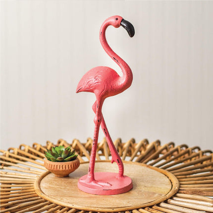 CTW Home Collection Cast Iron Flamingo Statue