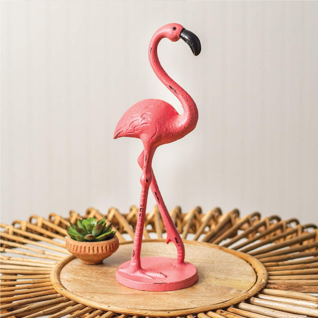 CTW Home Collection Cast Iron Flamingo Statue