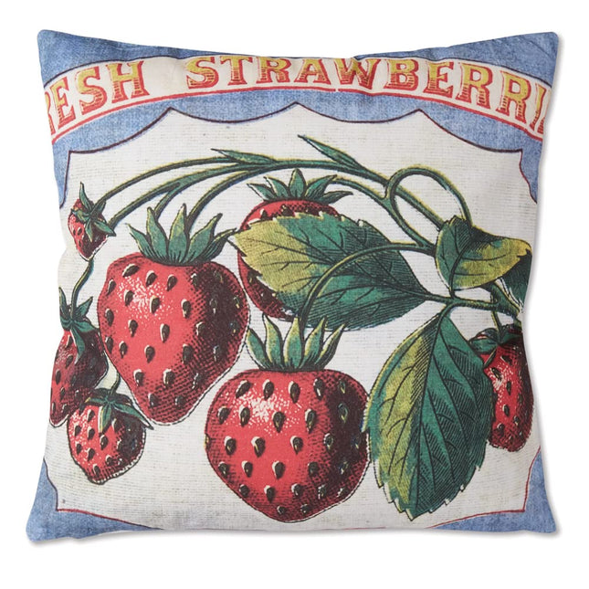 CTW 780328 Fresh Strawberries Throw Pillow, 18-inch Square