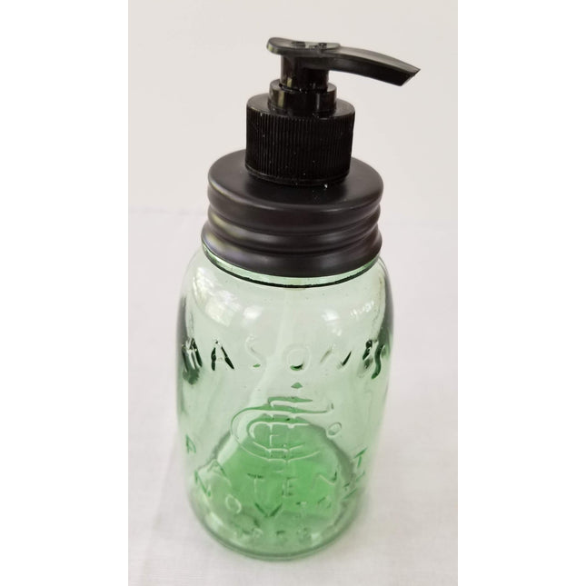 Colonial Tin Works Pint Mason Jar Soap Dispenser,Black