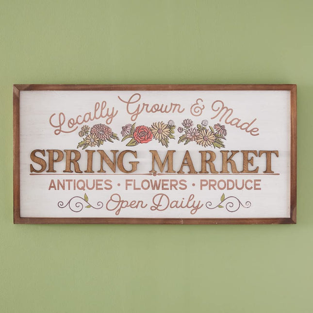 CTW Home Collection Spring Market Sign, 17.50 inch Height