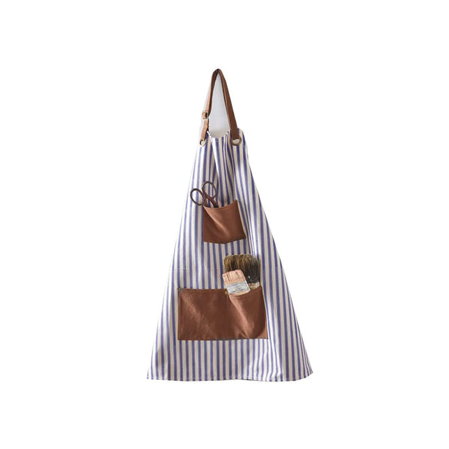 Colonial Tin Works 510463 Blue Striped Canvas Utility Apron, 32-inch Height