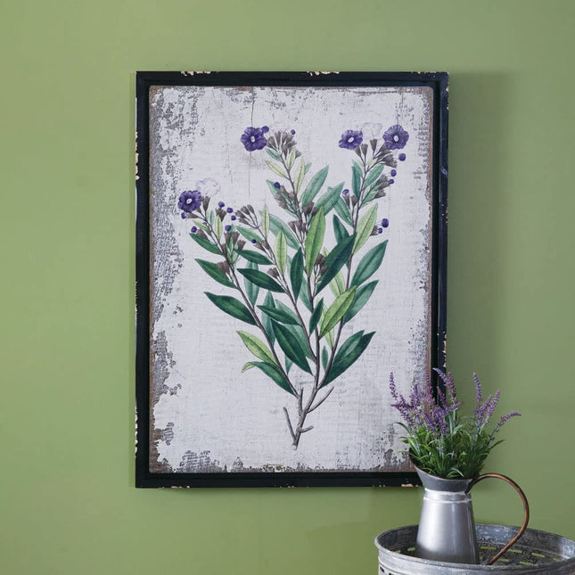 CTW Home Collection Botanical Wild Indigo Wall Decor, 31-inch Height