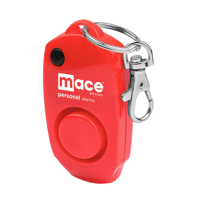 mace Brand Personal Alarm with Bag or Key Ring Clip, Portable Alarm for Self-Defense That Emits Powerful 130dB, Available in Red, Pink, Black, Blue, Green, Orange, or Yellow